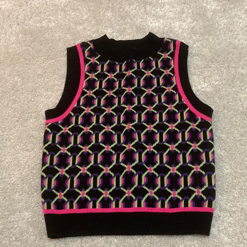Multi colored vest